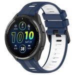 xDfind Two Color Silicone Watch Band, For Garmin Forerunner 965