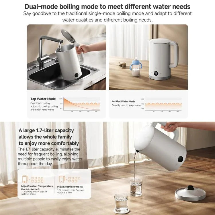 오리지널 Xiaomi Mijia 1.7L 1800W 일정 온도 전기 주전자 3, CN 플러그