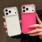 글리터 파우더 3-in-1 TPU + PC 휴대폰 케이스, 아이폰 17 프로 맥스용, 아이폰 17 프로용