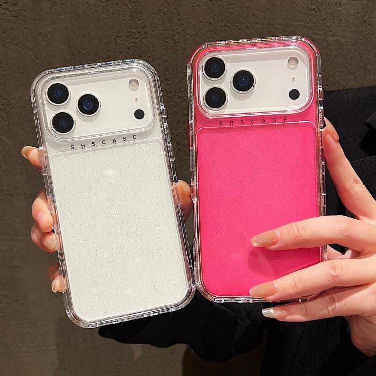 글리터 파우더 3-in-1 TPU + PC 휴대폰 케이스, 아이폰 17 프로 맥스용, 아이폰 17 프로용