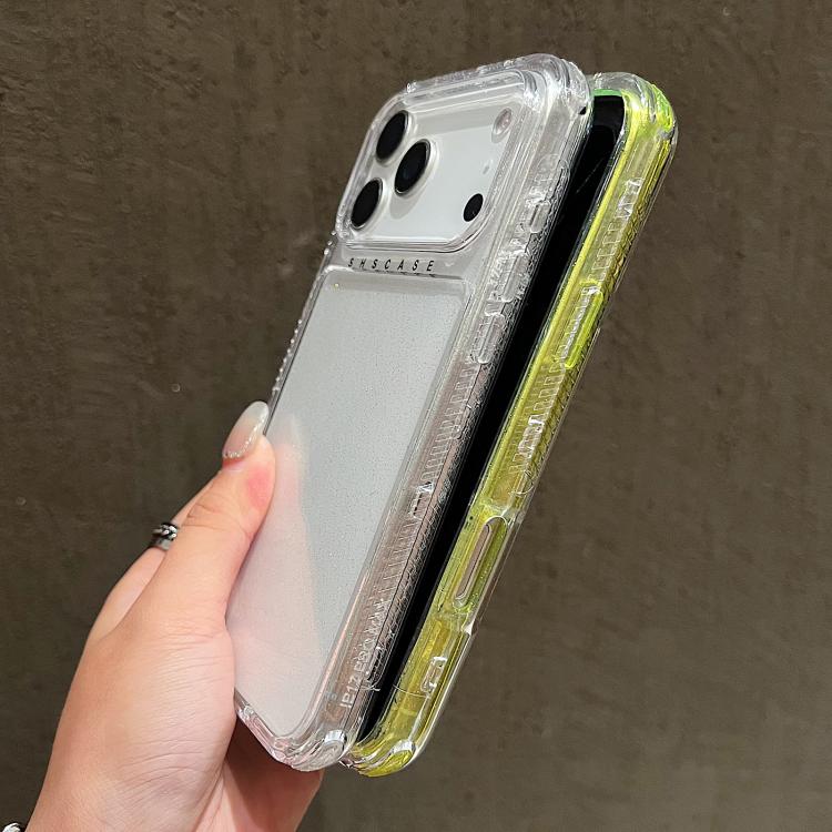 글리터 파우더 3-in-1 TPU + PC 휴대폰 케이스, 아이폰 17 프로 맥스용, 아이폰 17 프로용