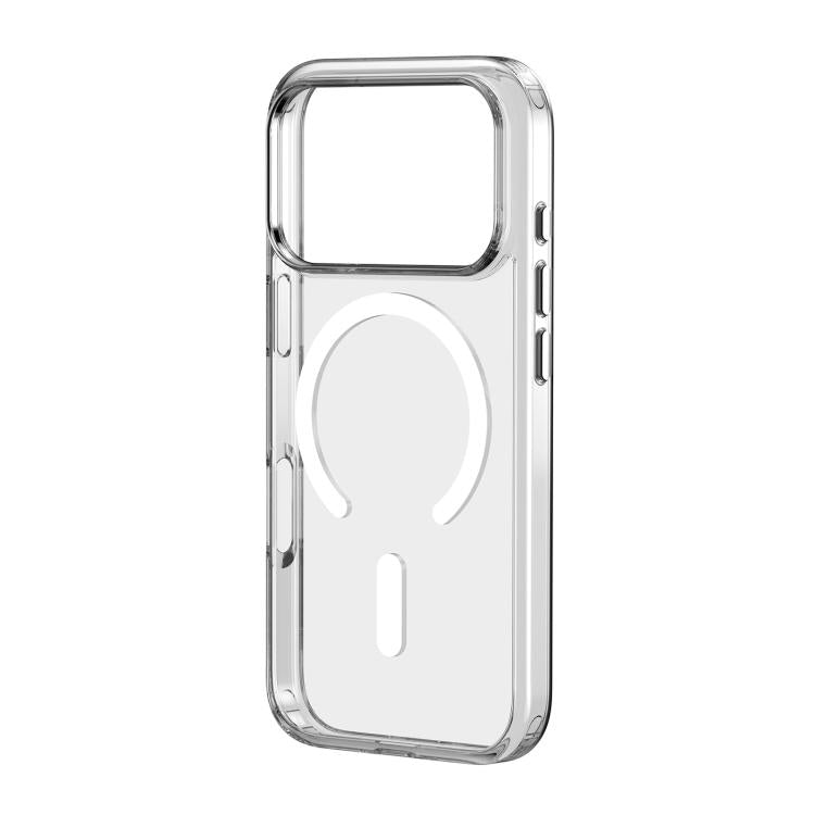 ZGA Magsafe Metal Buttons Clear PC Hybrid TPU Phone Case, For iPhone 18 Pro, For iPhone 18 Pro Max, For iPhone 17 Pro Max, For iPhone 17 Pro, For iPhone 17