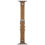 리벳 카멜리아 스킨 느낌 마이크로화이버 가죽 시계줄, 애플 워치 46mm / 49mm / 45mm / 44mm용, 애플 워치 42mm / 41mm / 40mm / 38mm용
