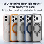 ZGA Feitian 360도 회전 홀더 Magsafe PC 하이브리드 TPU 휴대폰 케이스, 아이폰 17 프로용, 아이폰 17 프로 맥스용