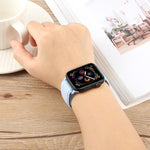 트윌 이중 색상 탄성 나일론 자석 버클 시계줄, 애플 워치 46mm / 49mm / 45mm / 44mm용, 애플 워치 42mm / 41mm / 40mm / 38mm용