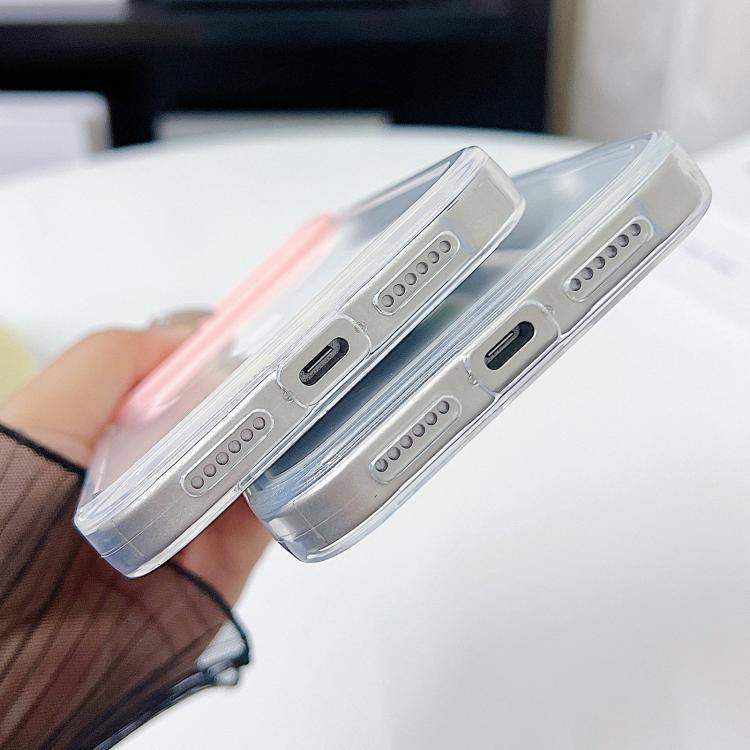 컬러 대비 렌즈 프레임 투명 TPU 폰 케이스, 아이폰 17 프로 맥스용, 아이폰 17 프로용