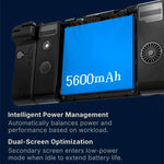 ONE-NETBOOK Sugar 1 듀얼 스크린 휴대용 게임 콘솔, 안드로이드 14 스냅드래곤 G3 Gen3, 16GB+512GB