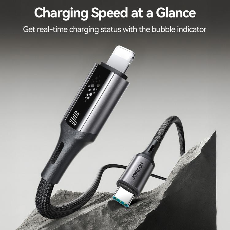 JOYROOM S-A60 StarTalk Series 30W Type-C to 8 Pin Fast Charging Data Cable, Length: 1.2m, Type-C to 8 Pin