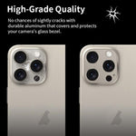 XDcase Titanium Alloy Hollow Camera Lens Protector, For iPhone 16 Pro / 16 Pro Max