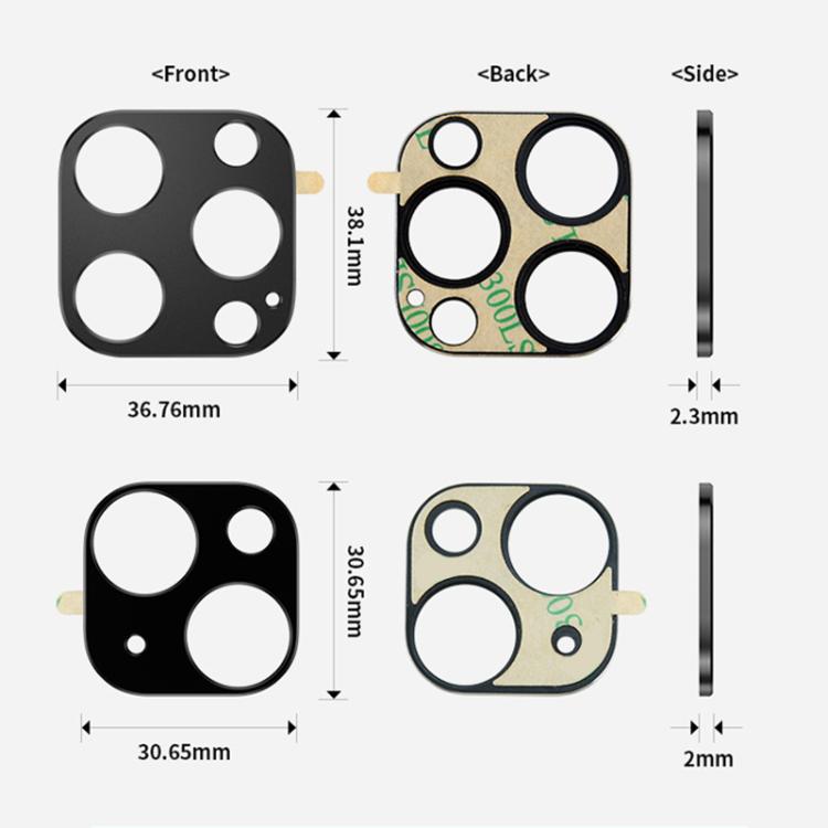XDcase Titanium Alloy Hollow Camera Lens Protector, For iPhone 15 / 15 Plus