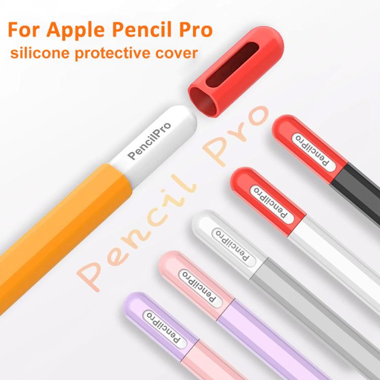 XDcase 대비 색상 실리콘 보호 스타일러스 펜 케이스, Apple Pencil Pro / 2용, Apple Pencil Pro / 2 / 1용, Apple Pencil USB-C / 3용