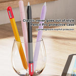 XDcase 대비 색상 실리콘 보호 스타일러스 펜 케이스, Apple Pencil Pro / 2용, Apple Pencil Pro / 2 / 1용, Apple Pencil USB-C / 3용