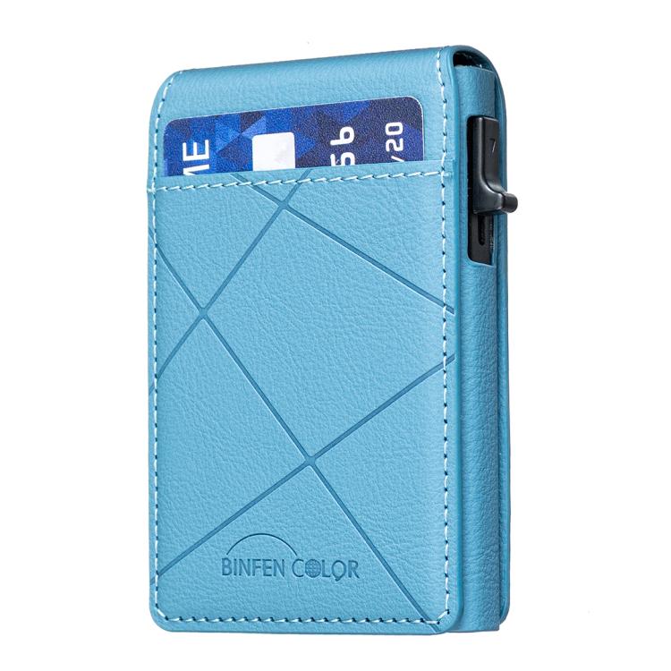 BFK32 엠보스드 프리즘 MagSafe 자석 가죽 카드 지갑