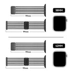 통기성 나일론 피시라인 시계줄, 애플 워치 46mm / 49mm / 45mm / 44mm용, 애플 워치 S11 42mm / 41mm / 40mm / 38mm용
