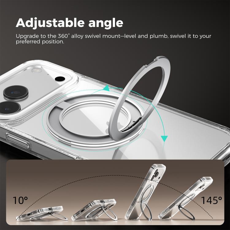 ABEEL MagSafe Q-LUCK 피벗 브래킷 투명 폰 케이스, 아이폰 15 프로 맥스용, 아이폰 15 프로용, 아이폰 15 플러스용, 아이폰 15용, 아이폰 14 플러스용, 아이폰 14용, 아이폰 14 프로용, 아이폰 14 프로 맥스용