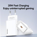 USAMS CC325 T69 PD 20W USB-C / 타입-C 단일 포트 고속 충전기, CC325