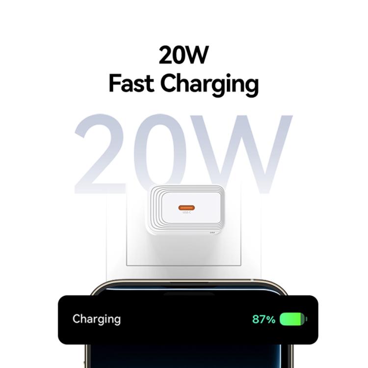 USAMS CC325 T69 PD 20W USB-C / 타입-C 단일 포트 고속 충전기, CC325