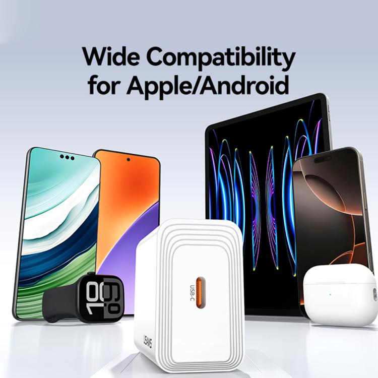 USAMS CC325 T69 PD 20W USB-C / 타입-C 단일 포트 고속 충전기, CC325