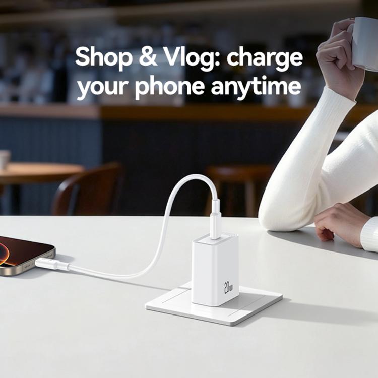 USAMS CC325 T69 PD 20W USB-C / 타입-C 단일 포트 고속 충전기, CC325