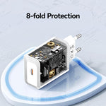 USAMS CC325 T69 PD 20W USB-C / 타입-C 단일 포트 고속 충전기, CC325