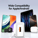 USAMS CC324 T69 QC18W USB-A 단일 포트 고속 충전기, CC324