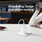 USAMS CC324 T69 QC18W USB-A 단일 포트 고속 충전기, CC324