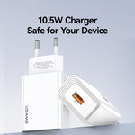 USAMS CC326 T69 10.5W 2.1A 단일 USB 포트 충전기, CC326