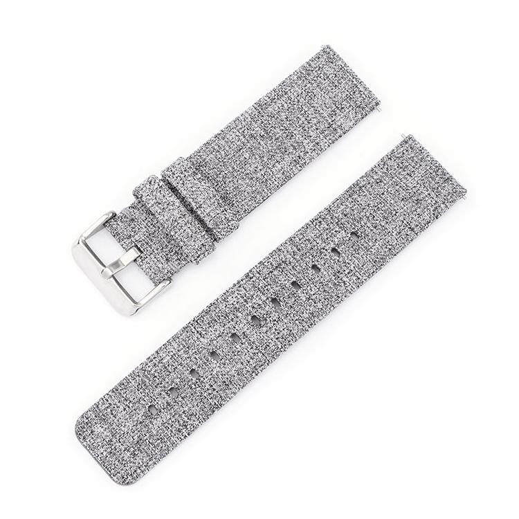 Stainless Steel Pin Buckle Nylon Woven Canvas Watch Band, 20mm, 22mm