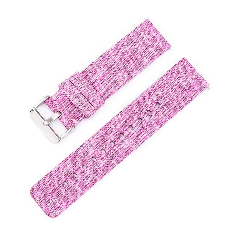 Stainless Steel Pin Buckle Nylon Woven Canvas Watch Band, 20mm, 22mm