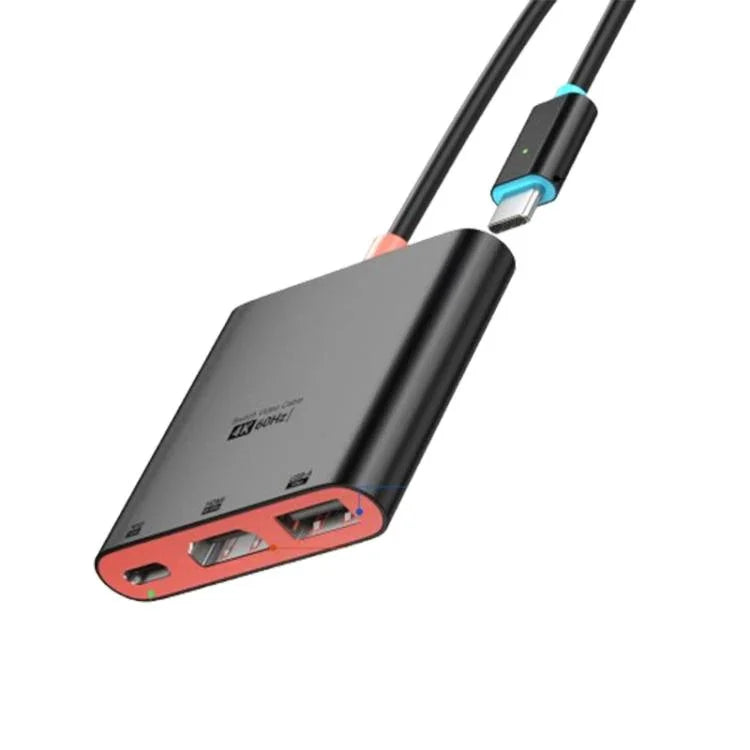 3-in-1 Type-C to HDMI + USB 3.0 + Type-C PD 충전 포트 데스크탑 도킹 스테이션, 닌텐도 스위치용