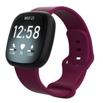 For Fitbit Versa 3 / Sense Silicone Replacement Strap Watchband, Size: L