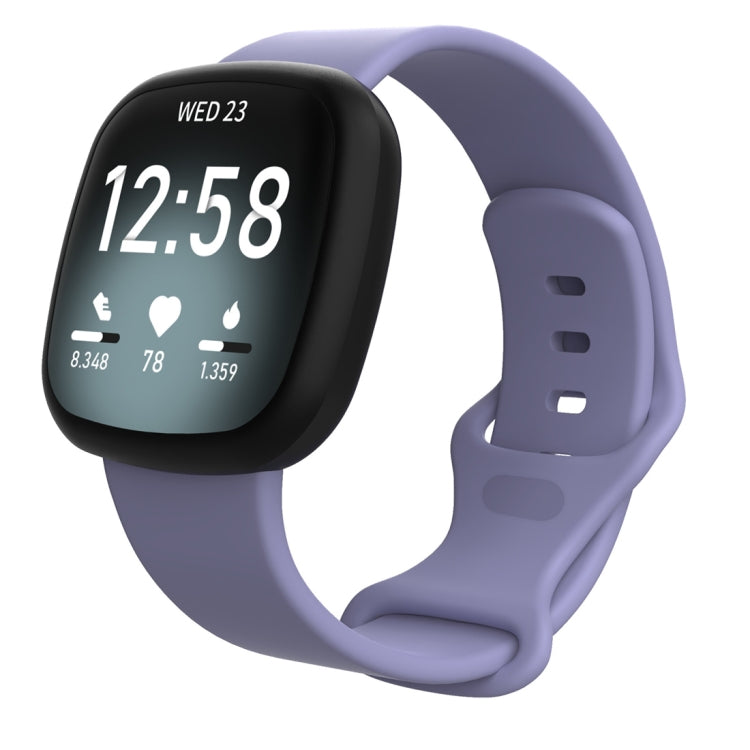 For Fitbit Versa 3 / Sense Silicone Replacement Strap Watchband, Size: L