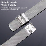 Milanese Buckle Stainless Steel Watch Band, 8mm, 10mm, 12mm, 13mm, 14mm, 15mm, 16mm, 17mm, 18mm