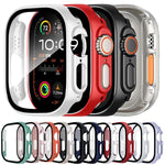 xDfind Tempered Glass Film Integrated PC Watch Cover, For Apple Watch Series 6 / 5 / 4 / SE 44mm, For Apple Watch Series 6 / 5 / 4 / SE 40mm, For Apple Watch Series 11 46mm / 10 46mm, For Apple Watch Series 11 42mm / 10 42mm