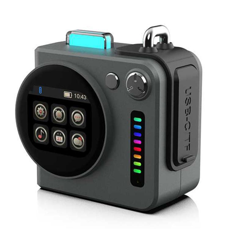 G300 스마트 LED 스크린 휴대용 블루투스 5.4 무선 스피커, G300 (그레이), G300 (화이트)
