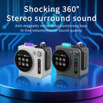 G300 스마트 LED 스크린 휴대용 블루투스 5.4 무선 스피커, G300 (그레이), G300 (화이트)