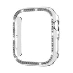 xDfind 단일 행 다이아몬드 홀로우 PC 시계 커버, Apple Watch 시리즈 11 46mm / 10 46mm용, Apple Watch 시리즈 11 42mm / 10 42mm용