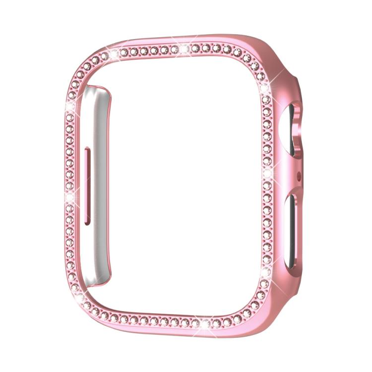 xDfind 단일 행 다이아몬드 홀로우 PC 시계 커버, Apple Watch 시리즈 11 46mm / 10 46mm용, Apple Watch 시리즈 11 42mm / 10 42mm용