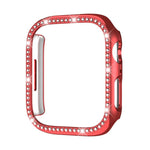 xDfind 단일 행 다이아몬드 홀로우 PC 시계 커버, Apple Watch 시리즈 11 46mm / 10 46mm용, Apple Watch 시리즈 11 42mm / 10 42mm용