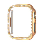 xDfind 단일 행 다이아몬드 홀로우 PC 시계 커버, Apple Watch 시리즈 11 46mm / 10 46mm용, Apple Watch 시리즈 11 42mm / 10 42mm용