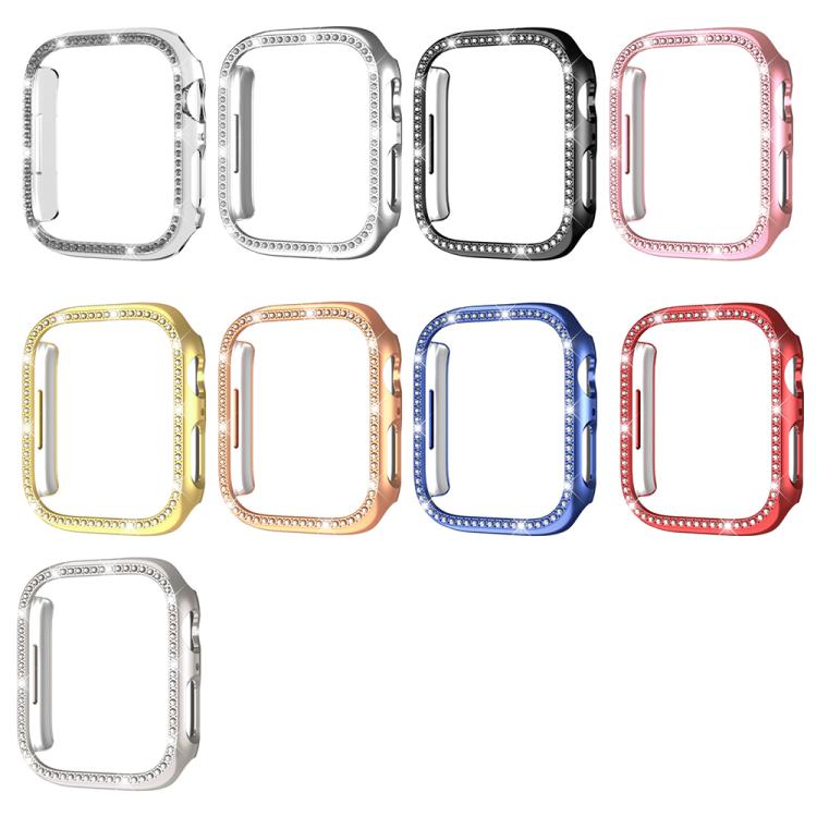 xDfind 단일 행 다이아몬드 홀로우 PC 시계 커버, Apple Watch 시리즈 11 46mm / 10 46mm용, Apple Watch 시리즈 11 42mm / 10 42mm용