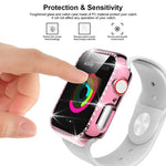 xDfind 단일 행 다이아몬드 홀로우 PC 시계 커버, Apple Watch 시리즈 11 46mm / 10 46mm용, Apple Watch 시리즈 11 42mm / 10 42mm용