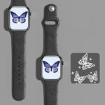 xDfind 3D 레이저 각인 실리콘 시계 밴드, Apple Watch 42 / 44 / 45 / 46 / 49mm용, Apple Watch 38 / 40 / 41 / S11 42mm용