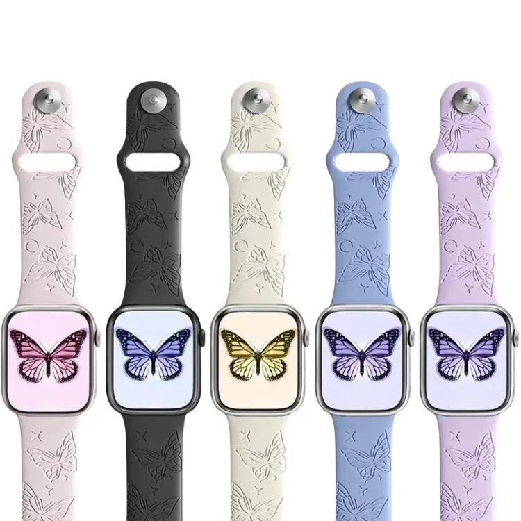 xDfind 3D 레이저 각인 실리콘 시계 밴드, Apple Watch 42 / 44 / 45 / 46 / 49mm용, Apple Watch 38 / 40 / 41 / S11 42mm용