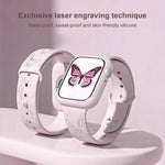 xDfind 3D 레이저 각인 실리콘 시계 밴드, Apple Watch 42 / 44 / 45 / 46 / 49mm용, Apple Watch 38 / 40 / 41 / S11 42mm용