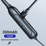 M60 8D 서라운드 사운드 무선 넥밴드 5.1 블루투스 이어폰 TF 카드 MP3 모드 지원