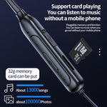 M60 8D 서라운드 사운드 무선 넥밴드 5.1 블루투스 이어폰 TF 카드 MP3 모드 지원