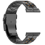 26mm 폭 이중 색상 분리형 안전 클라스프 티타늄 합금 시계 밴드, Apple Watch 46mm / 49mm / 45mm / 44mm용