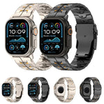 26mm 폭 이중 색상 분리형 안전 클라스프 티타늄 합금 시계 밴드, Apple Watch 46mm / 49mm / 45mm / 44mm용