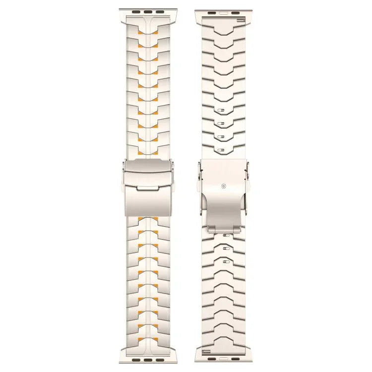 26mm 폭 이중 색상 분리형 안전 클라스프 티타늄 합금 시계 밴드, Apple Watch 46mm / 49mm / 45mm / 44mm용